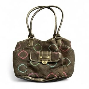Stylish Black Vintage Patterned Women's Bag